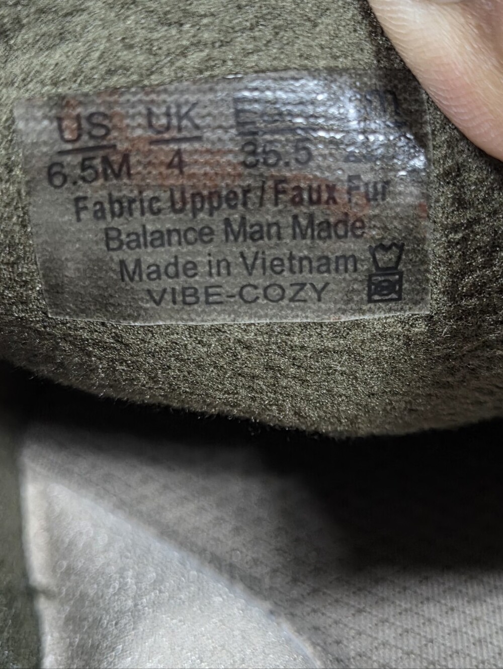 Life Stride Women's Olive Green Faux Shearling Slip-On with Buckle Size 6.5 . - Picture 5 of 12